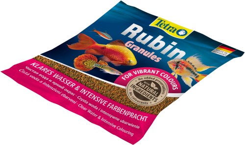 Детальная картинка Корм Tetra Rubin Granules 15г. (сашет), гранулы для всех видов рыб, для усиления окраса рыб  фото 2