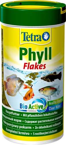 Детальная картинка Корм Tetra Phyll Flakes 250 мл, хлопья для всех видов травоядных рыб
