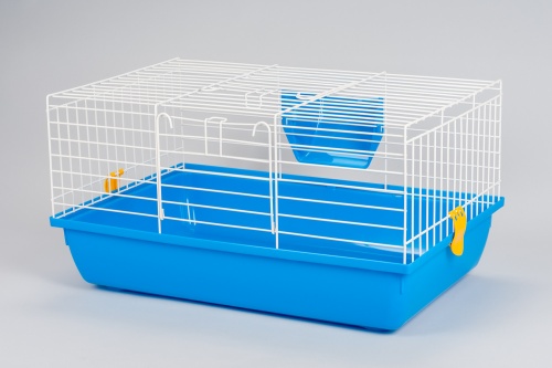 Детальная картинка Клетка InterZoo  G-070 RABBIT (580х380х310мм), для грызунов, прут белый