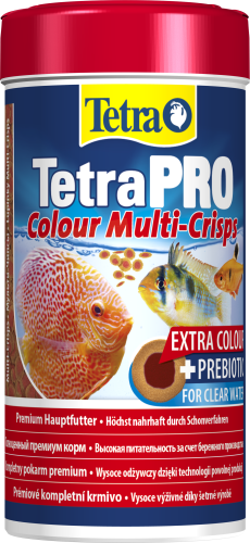 Детальная картинка Корм Tetra TetraPRO Colour Multi-Crisps 250 мл, чипсы премиум для усиления окраски всех видов тропических рыб фото 3