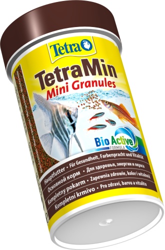 Детальная картинка Корм Tetra TetraMin Mini Granules 100 мл, мелкие гранулы для всех видов мелких рыб  фото 2