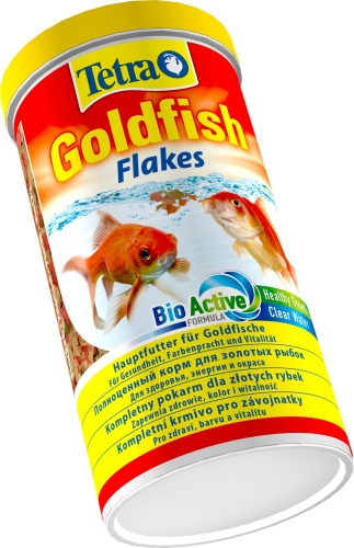 Детальная картинка Корм Tetra Goldfish Flakes 1000 мл, хлопья для золотых рыбок фото 2
