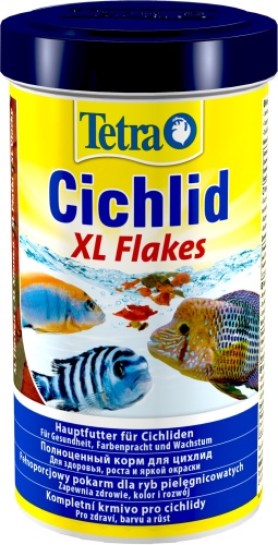 Детальная картинка Корм Tetra Cichlid XL Flakes 500мл, хлопья для крупных цихлид