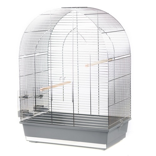 Детальная картинка Клетка InterZoo  P-043 LUSI III ZINC (540х340х750мм), для птиц, прут цинк фото 6