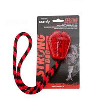 Игрушка для собак COMFY STRONG STRAWBERRY  клубника с канатом 45х6,5х7,5 см
