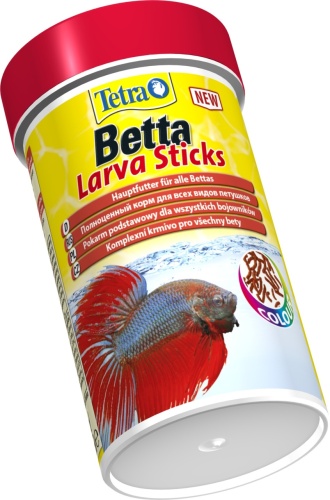 Детальная картинка Корм Tetra Betta Larva Sticks 100 мл, для бойцовых рыб, имитация мотыля фото 2