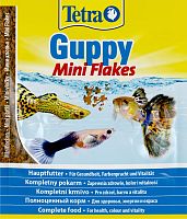 Картинка анонса Корм Tetra Guppy Mini Flakes 12 г (сашет), хлопья для гуппи и других живородящих рыб
