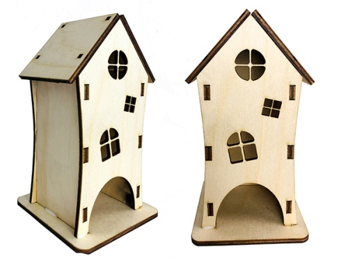 Детальная картинка Домик для грызунов Окошки (100х85х160мм)