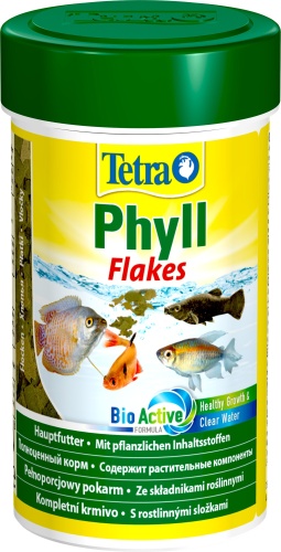 Детальная картинка  Корм Tetra Phyll Flakes 100 мл, хлопья для травоядных рыб
