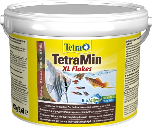 Детальная картинка Корм Tetra TetraMin Flakes XL 3,6 л, хлопья для всех видов крупных рыб