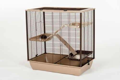 Детальная картинка Клетка InterZoo  G-190 FRODO + PL (780x480x800мм),  складная, для шиншилы и хорька