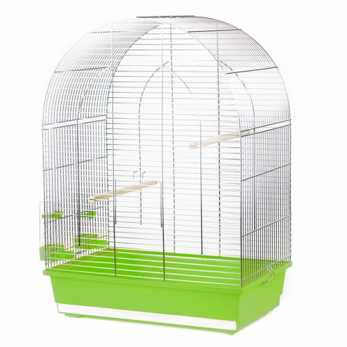 Детальная картинка Клетка InterZoo  P-043 LUSI III ZINC (540х340х750мм), для птиц, прут цинк фото 8