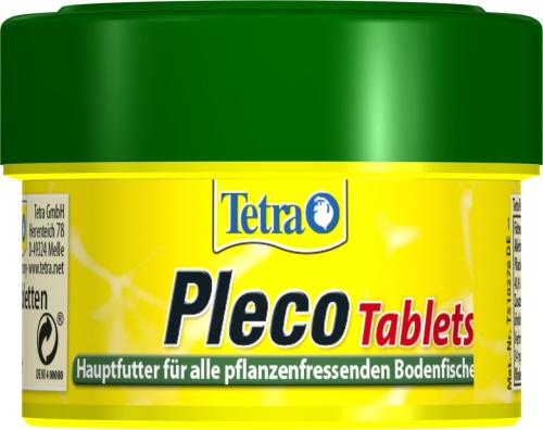 Детальная картинка Корм Tetra Pleco Tablets 58 табл., таблетки для крупных травоядных донных рыб со спирулиной фото 3