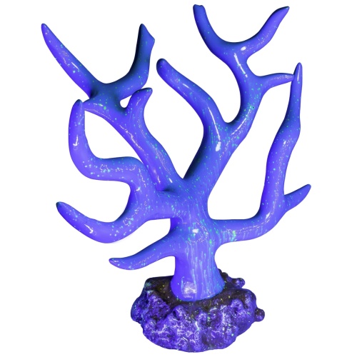 Детальная картинка Декорация флуоресцирующая GloFish Коралл голубой (4.5 х 4.5 х 13см) фото 2