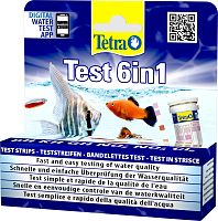 Картинка анонса Тест-полоски для аквариумной воды Tetra Test 6in1 (25 шт.), 6 параметров