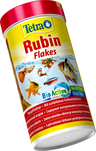 Детальная картинка Корм Tetra Rubin Flakes 250 мл, хлопья для всех видов рыб, для усиления окраса  фото 2