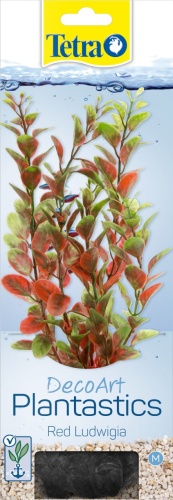 Детальная картинка Растение Tetra DecoArt  Plantastics Red Ludvigia (M) 23 см, с утяжелителем