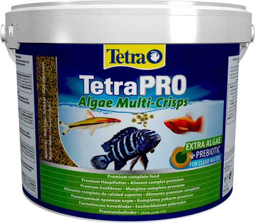 Детальная картинка Корм Tetra TetraPRO Algae Multi-Crisps 10 л, чипсы премиум для всех видов тропических рыб, со спирулиной фото 2