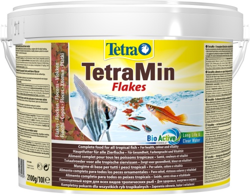 Детальная картинка Корм Tetra TetraMin Flakes 10 л, хлопья для всех видов рыб фото 2