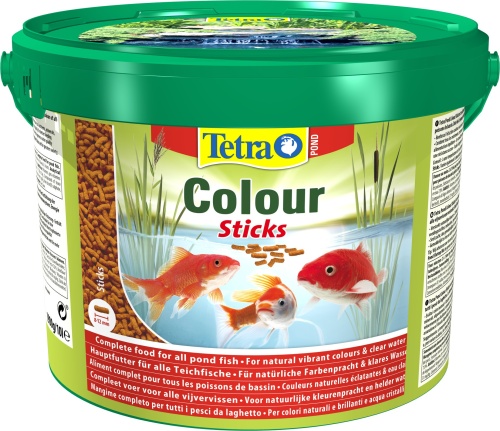 Детальная картинка Корм Tetra Pond Colour Sticks 10 л, палочки для усиления окраса прудовых рыб