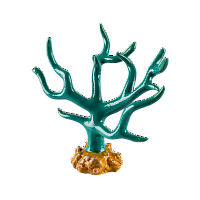 Декорация флуоресцирующая GloFish Коралл (14.5 х 8 х 14см), меняет цвет в УФ-свете
