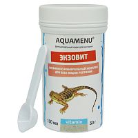 Витаминно-минеральный комплекс AQUAMENU Экзовит 100 мл ( 50 гр.), для всех видов рептилий и амфибий