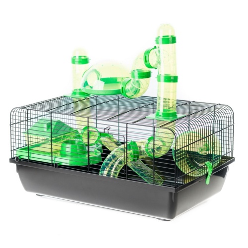 Детальная картинка Клетка InterZoo  G-134 FRED I + TERRACE  (580х380х450мм), для грызунов (взамен G-128мм)