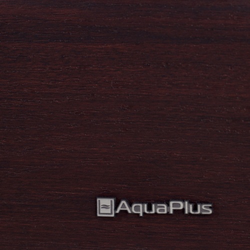 Детальная картинка Аквариум AquaPlus LUX LED Ф105 махагон (71х36х56 см) стекло 6 мм, фигурный, 99 л., со светодиодным модулем AQUAEL LEDDY TUBE Retro Fit Sunny 1х16 W / 620 мм, аквар. коврик, аквар. коврик фото 3