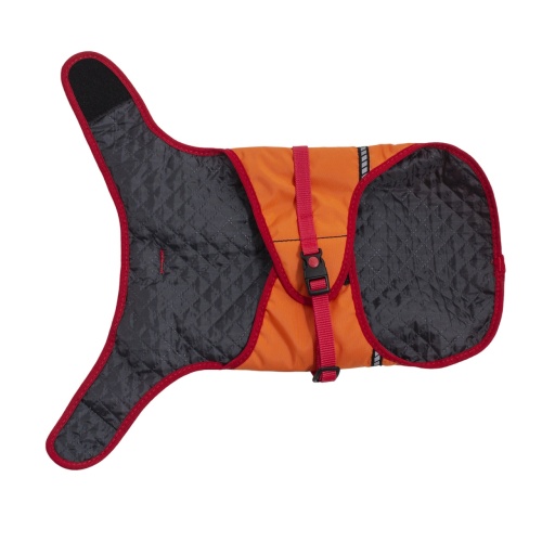 Детальная картинка Попона для собаки RichPet M утепленная (шея 32-36см, грудь 41-45см, длина спины 41см ), оранжевый фото 5