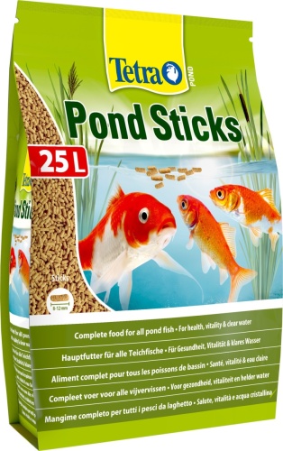 Детальная картинка Корм Tetra Pond Sticks 25 л, палочки для всех видов прудовых рыб