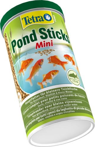 Детальная картинка Корм для мелких прудовых рыб Tetra Pond Sticks Mini 1 л, минипалочки для всех видов мелких прудовых рыб (до 15 см) фото 2