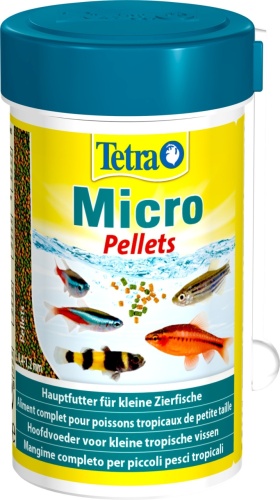 Детальная картинка Корм Tetra Мicro Pellets 100 мл, микрошарики для для всех видов мелких рыб 