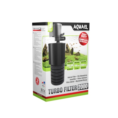 Детальная картинка Внутренний фильтр AQUAEL TURBO FILTER 2000 для аквариума 350 - 500 л (2000л/ч, 27Вт)