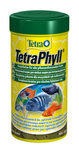 Детальная картинка Корм Tetra Phyll Flakes 250 мл, хлопья для всех видов травоядных рыб фото 2