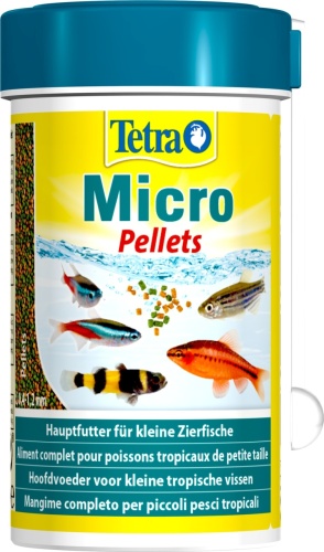 Детальная картинка Корм Tetra Мicro Pellets 100 мл, микрошарики для для всех видов мелких рыб  фото 3