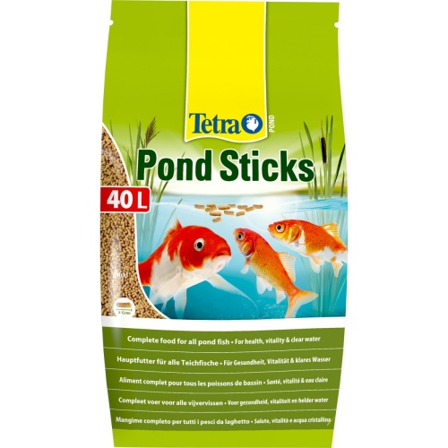 Детальная картинка Корм Tetra Pond Sticks 40 л, палочки для всех видов прудовых рыб