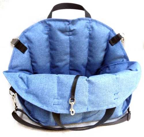 Детальная картинка Сумка-автокресло для животных RichPet M (38х26х32 см), джинса фото 4