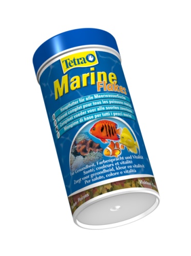 Детальная картинка Корм Tetra Marine Flakes 250 мл, хлопья для морских рыб  фото 2