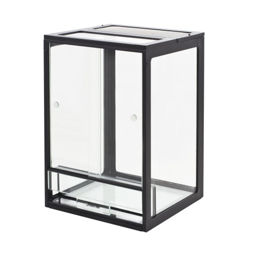 Детальная картинка Террариум профильный AquaPlus PROFI 40 (30х30х45 см) стекло: стенки 5 мм, дно 8 мм, черный