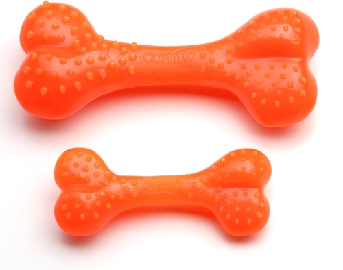 Детальная картинка Игрушка для собак COMFY MINT DENTAL  косточка 8.5 см оранжевая