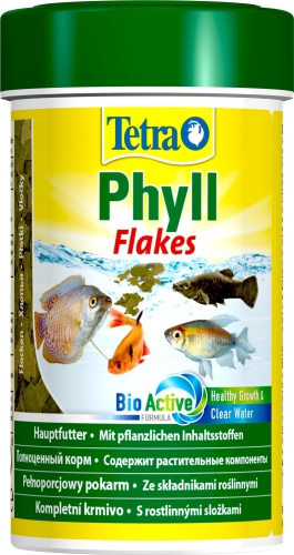 Детальная картинка  Корм Tetra Phyll Flakes 100 мл, хлопья для травоядных рыб фото 3