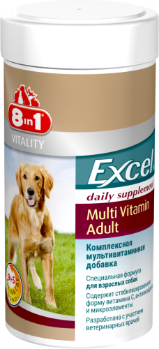Детальная картинка Мультивитамины 8in1 Excel Multi Vitamin Adult для взрослых собак, 70 таблеток