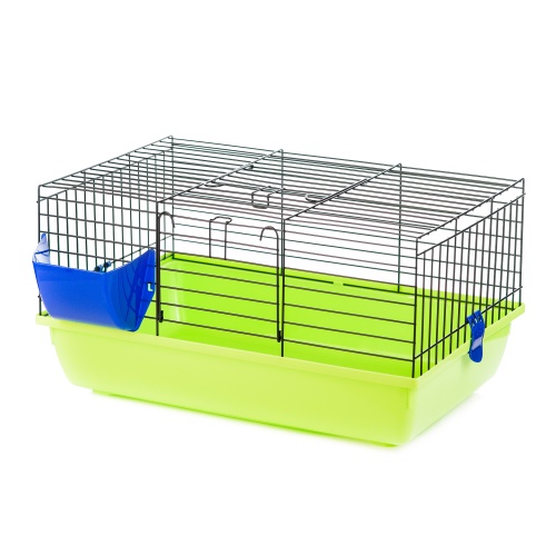 Детальная картинка Клетка InterZoo  G-071 RABBIT 60 COLOR (580х380х310мм), для грызунов, прут цветной фото 2