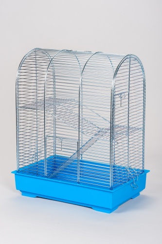 Детальная картинка Клетка InterZoo  G-052 MIMI MOUSE ZINK (300х200х380мм), для грызунов, прут цинк фото 2
