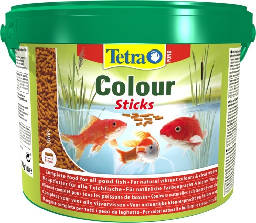 Детальная картинка Корм Tetra Pond Colour Sticks 10 л, палочки для усиления окраса прудовых рыб фото 2