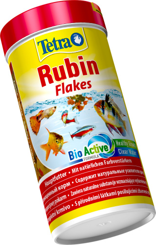 Корм Tetra Rubin Flakes 250 мл, хлопья для всех видов рыб, для усиления окраса  фото 2