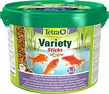 Корм Tetra Pond Variety Sticks 10 л, смесь из 3-х видов палочек для всех видов прудовых рыб