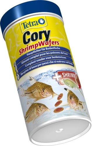 Детальная картинка Корм для донных рыб Tetra Cory Shrimp Wafers 250 мл, пластинки для коридорасов  фото 2