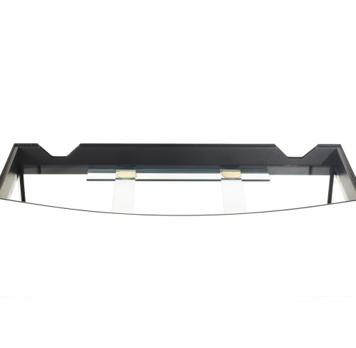 Аквариум AquaPlus LUX LED Ф115 черный (81х36х49 см) стекло 6 мм, фигурный, 98 л., со светодиодным модулем AQUAEL LEDDY TUBE Retro Fit Sunny 1х16 W / 700 мм, аквар. коврик фото 6