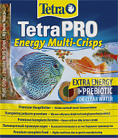 Картинка анонса Корм Tetra TetraPRO Energy Multi-Crisps  12 г (сашет), чипсы премиум для всех видов тропических рыб, энергетические